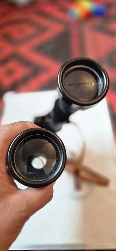 Бинокли: Бинокль с кожаным футляром - Классическая Porro‑схема, центральная — 4