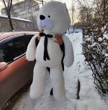 большой плюшевый мишка цена: Мишка 160см. Бесплатная доставка! 🧸60 см 1000 сом (Бесплатная — 4