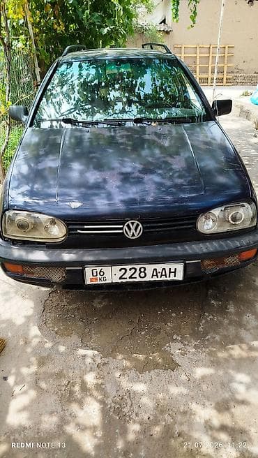 фолсваген б 5: Volkswagen Golf Variant: 1994 г., 2 л, Кол менен иштөөчү, Бензин, Универсал — 1