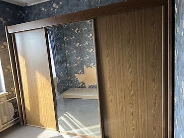 Шкафы-прихожие: Шкаф купе, Б/у, С зеркалом, Дерево — 1