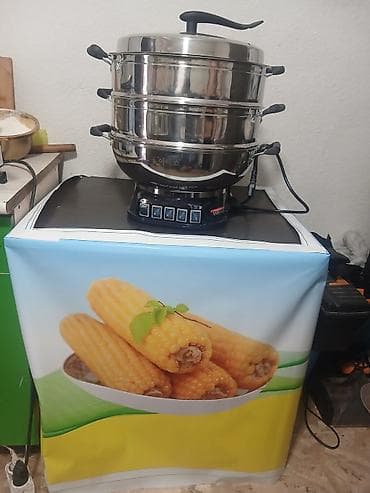 Электропароварка для кукурузы столу менен сатылат жаны боюнча и at lalafo.kg Электропароварка для кукурузы столу менен сатылат жаны боюнча и