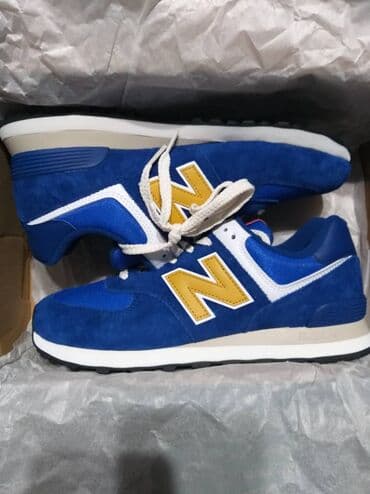 Мужские кроссовки, 41, New Balance, Новый, цвет - Синий, Бесплатная доставка