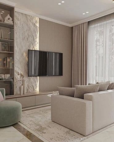 квартира аренда в ош: 1 комната, Душевая кабина, Постельное белье, Кондиционер — 3