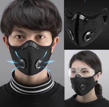 многоразовые маски бишкек: Спортивная моющаяся многоразовая маска для лица Рт 2,5 со сменным — 7