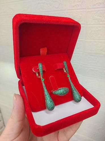 Набор украшений, Проба 925, Женские, Новый