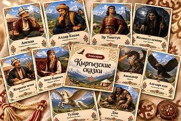 Детский мир: Обучающий набор карточек «Этносерия — Кыргызская культура» Что — 3