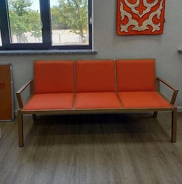 стул для салонов: Кресло трехместное, скамейка "Тройка" банкетка для зала ожидания — 10