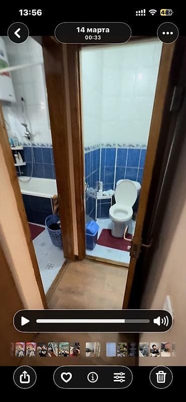 семейная баня аламедин 1: 3 комнаты, 59 м², 105 серия, 5 этаж, Косметический ремонт — 5