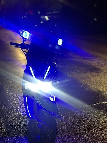 скутер стрекоза: Скутер с доработанной светотехникой и внедорожными шинами. Основные — 2