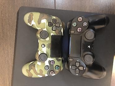 пластейшен 4: Игровая приставка Sony PlayStation 4 Slim (матовый черный корпус) — 2