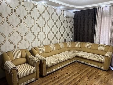 Угловые диваны: Диван угловой с подушками + кресло - Классический угловой диван — 2