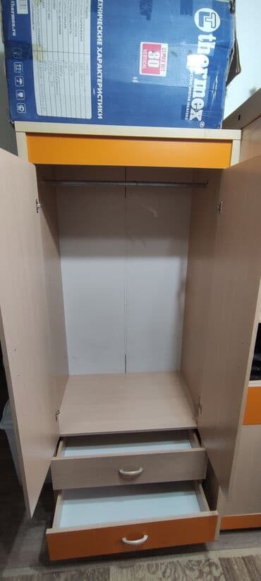 доска для учобы: Детский модульный набор мебели: рабочая зона с шкафами + платяной шкаф — 3