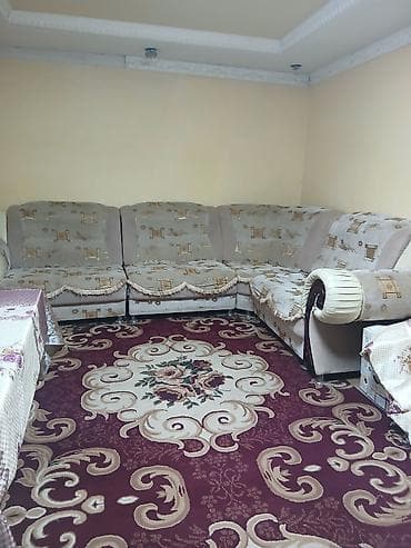 угловой письменный стол: Угловой диван, C подушками — 3