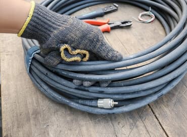 айрафорс набор: Коаксиальный кабель JYE BAO, маркировка MM 001-8D-FB. ( 30м) Вес — 2