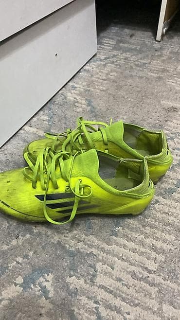 оригинал крассовки: Футбольные бутсы Adidas (сороконожки/копы) яркого неон‑жёлтого цвета с — 1
