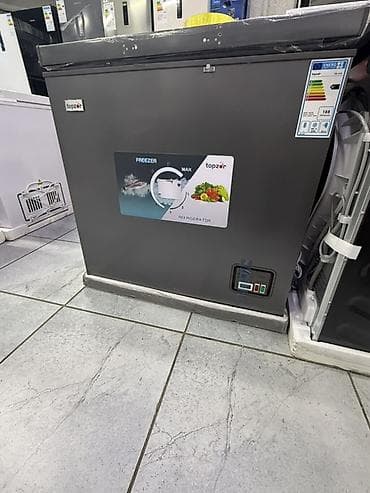 советский холодильник: Морозильный ларь Topzon (серый) - Тип: горизонтальный морозильный — 1