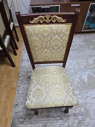 Стул для кухни, Дерево, цвет - Золотой