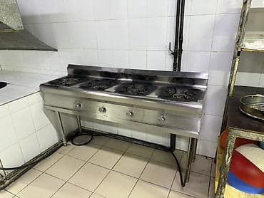 плиту: Промышленная газовая плита на 4 конфорки - Материал: нержавеющая — 1