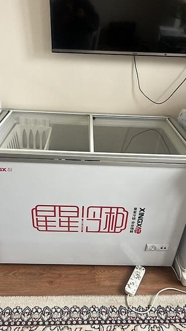 стекло морозильника: Коммерческий морозильный ларь XINGX с раздвижными стеклянными — 3