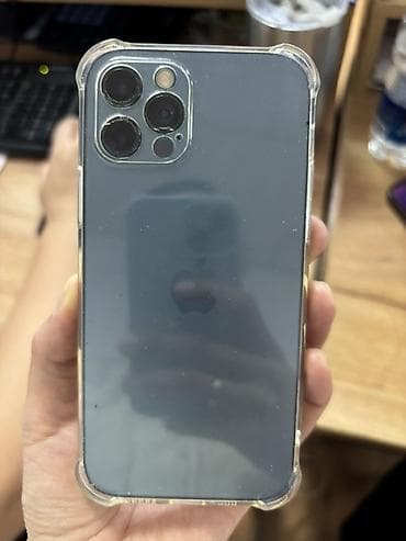 aifon 14 pro max: IPhone 12 Pro Max, Б/у, 128 ГБ, Pacific Blue, Чехол, 100 % — 6