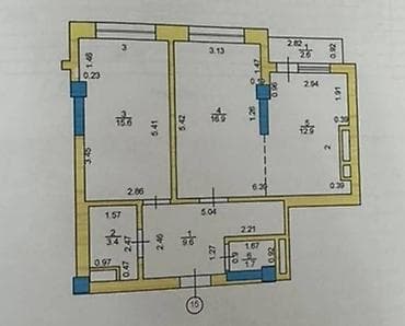 variant kg: 2 комнаты, 63 м², Элитка, 2 этаж, Евроремонт — 7