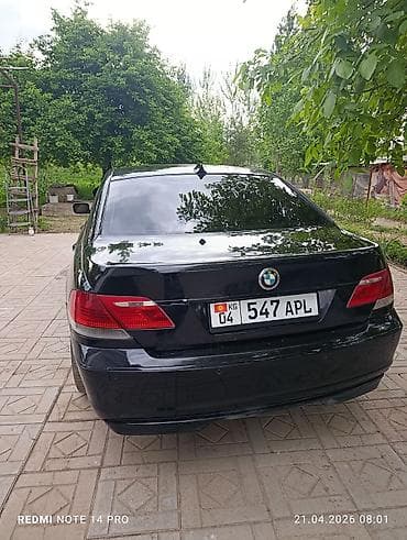 авто грандеур: BMW 7 series: 2007 г., 4.4 л, Бензин, Седан — 2