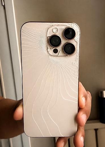 IPhone 16 Pro Max, Б/у, 256 ГБ, Desert Titanium, Защитное стекло, Чехол, 89 %