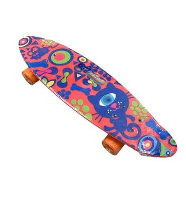 пистолет стреляет орбизами: Акция! Яркий пениборд с уникальным дизайном в виде кота. Дека — 1