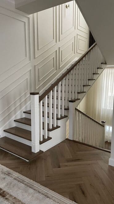 купить ковры бу: Деревянная лестница Для дома, Бесплатная доставка, Вид дерева: Лиственница, Стиль: Лофт — 8