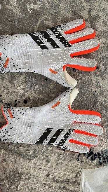 вратарские перчатки для футбола: Футбольные перчатки вратарские adidas, размер 10. - Профессиональная — 2