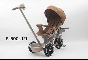 BMX велосипеддери: Детский трехколесный велосипед-коляска S-590 (1*1) - — 4