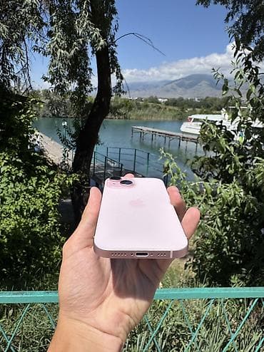 iphone 15 pro ma: IPhone 15, Б/у, Розовый, Защитное стекло, Кабель, Коробка — 2