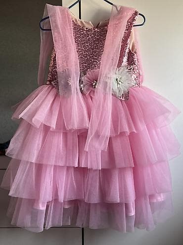 Детское платье, цвет - Розовый