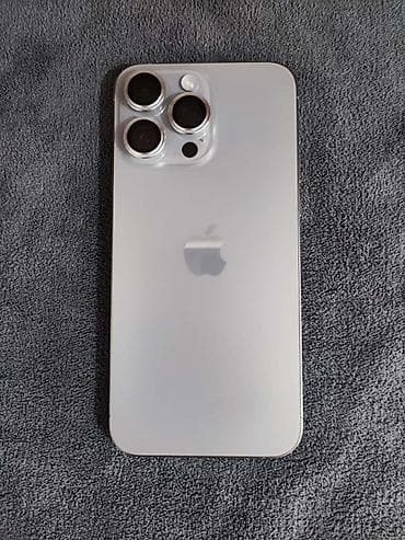 fenix 6 sapphire: IPhone 15 Pro Max, Б/у, 256 ГБ, Natural Titanium, Зарядное устройство, Защитное стекло, Чехол, 88 % — 3