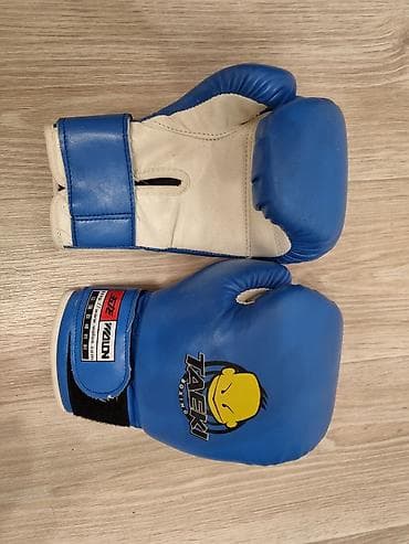 Спортивная форма: Детские боксёрские перчатки TAEKI Boxing, синий цвет. - Размер — 1