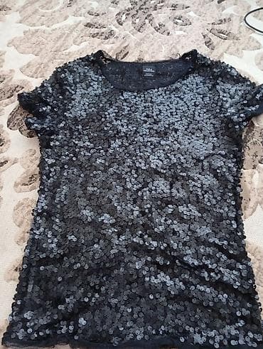 slim patch: Топ Esmara by Heidi Klum с пайетками, Zara,топ с паетками - Модель — 2
