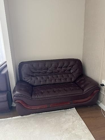 мебель в гостинную: Комплект мягкой мебели, цвет - Коричневый — 1