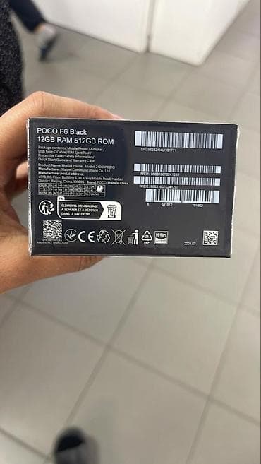 Poco F6, Новый, 512 ГБ, цвет - Черный