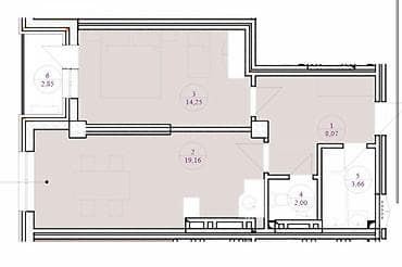 1 комната, 49 м², Элитка, 6 этаж, Готовая ПСО (под самоотделку) at lalafo.kg 1 комната, 49 м², Элитка, 6 этаж, Готовая ПСО (под самоотделку)