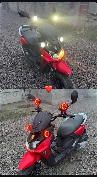 скутер красный речка: Скутер/мопед городской, малокубатурный, с доработанной светотехникой — 1