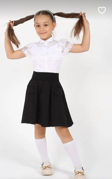 кожанный плащ: Школьная форма, цвет - Черный, Новый — 4