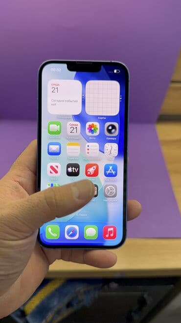 цена 13 про макс бишкек: IPhone 13, Колдонулган, 128 ГБ, 94 % — 6