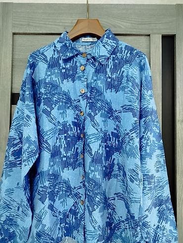 лен двойка женская: Женский комплект из легкой ткани: рубашка + брюки. - Цвет и принт — 2