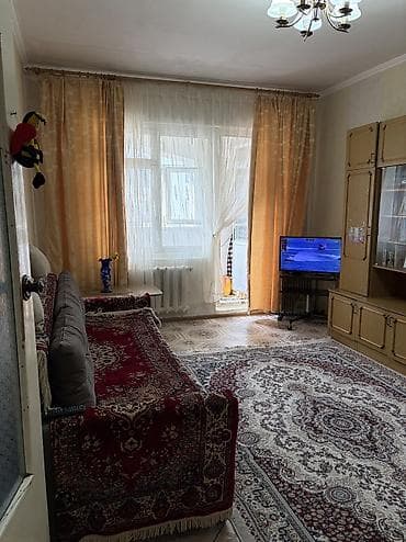 flat osh: 1 комната, 35 м², 12 мкр 106 серия, 9 этаж — 7