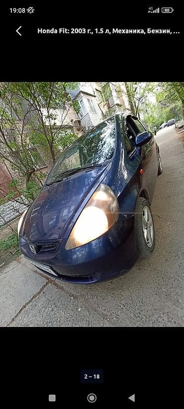 автомобильный сайт киргизии: Honda Jazz: 2003 г., 1.4 л, Механика, Бензин, Хэтчбэк — 1