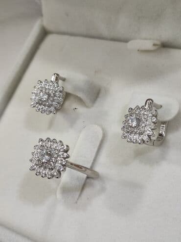 эксклюзивные свадебные пригласительные: Серебряный Набор под Бриллианты Серебро 925 пробы Качество отличное — 3