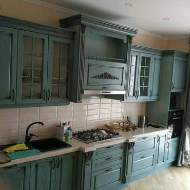 бу кухонный мебел: Кухонный гарнитур, Новый, цвет - Зеленый, МДФ, Бесплатная доставка — 1