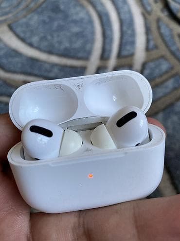 pro 5: Беспроводные вакуумные наушники, Apple, AirPods Pro, Б/у — 1
