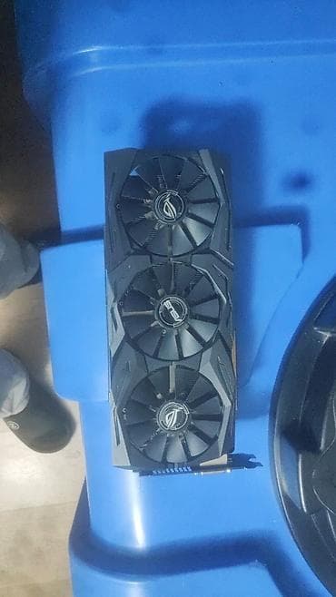 Стол компьютерлери жана комлектөөчүлөр: Видеокарта ASUS ROG Strix (серия с тройным вентилятором) - Фирменное — 1