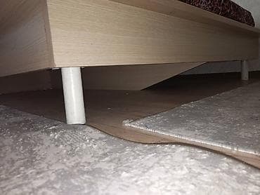 Дом и сад: Двуспальная кровать с высоким изголовьем - Материал: ЛДСП/МДФ — 3